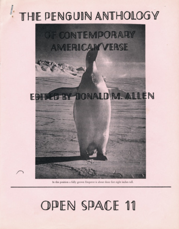 Open Space 11 (1964). Cover photo of the editor by Margot Prattlesome Dross.