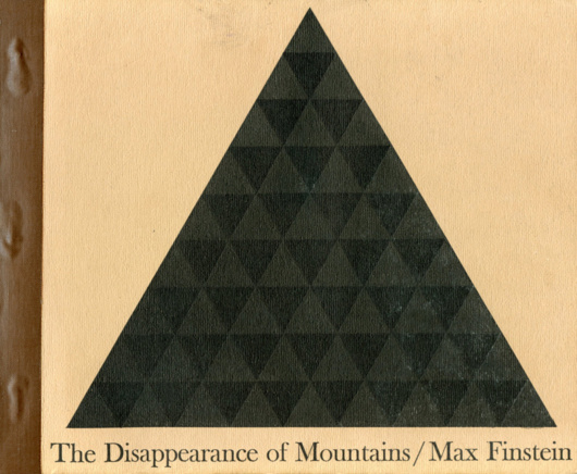 Max Finstein, The Disappearance of Mountains (1966). Cover and illustrations by Jorge Fick.
