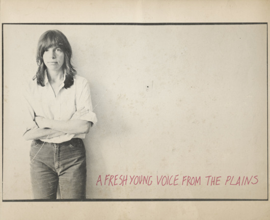 Eileen Myles, A Fresh Young Voice from the Plains (1981). Cover photograph by Irene Young.