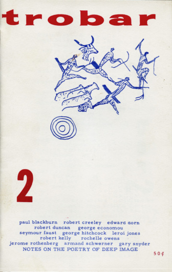 Trobar 2 (1961). Cover design from Abbe Breuil’s “Les Roches Peintes du Tassili-n-Ajjer.”