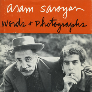 Aram Saroyan, Words & Photographs (1970). The cover photograph of the author and his father was taken by Archie Minasian.