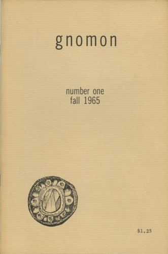 Gnomon 1 (Fall 1965).
